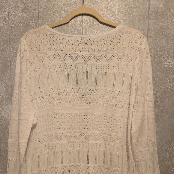 (NWOT)BCX Women's Cream Cardigan Sweater - Picture 6 of 6